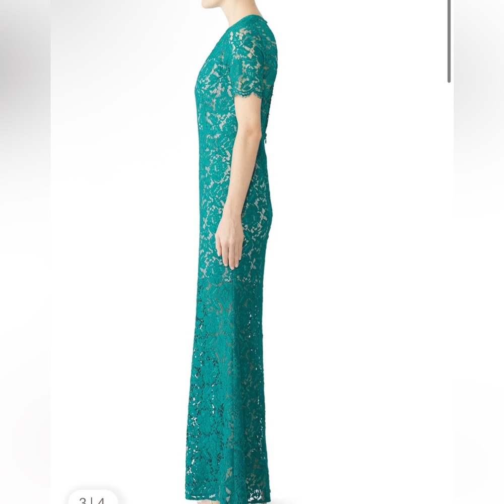Aijek Green Star Crossed Gown Size 2 - Picture 3 of 9